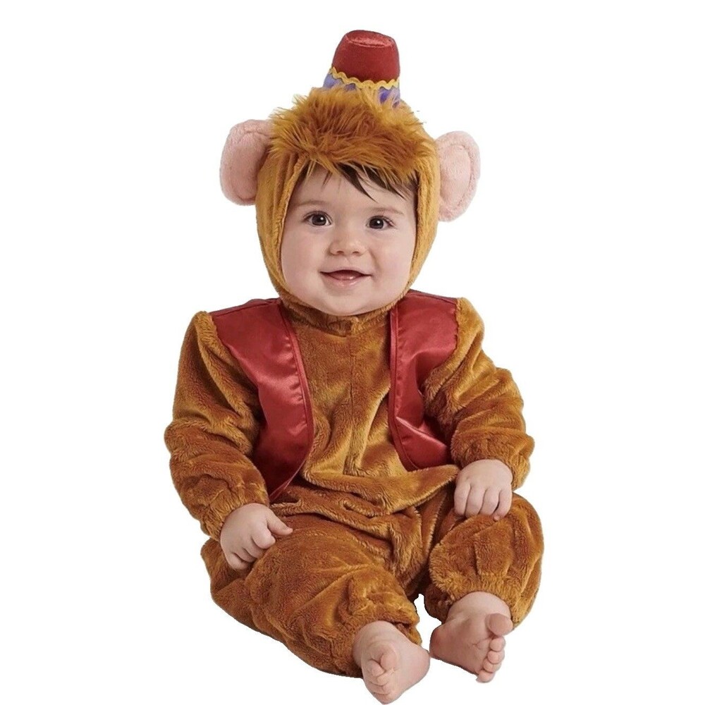 Disney Store Baby Boys Costume Aladdin Abu Monkey 3 Pieces Complete 6-12 Month